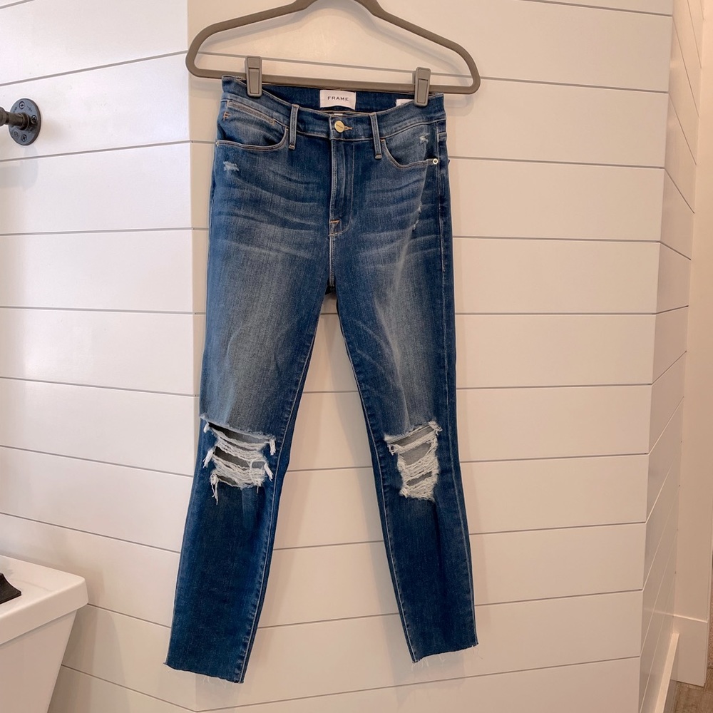 FRAME Le High Skinny Crop